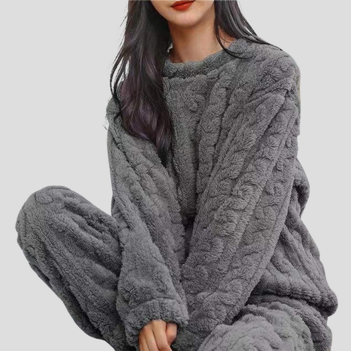 Ensemble pyjama en polaire pour femme