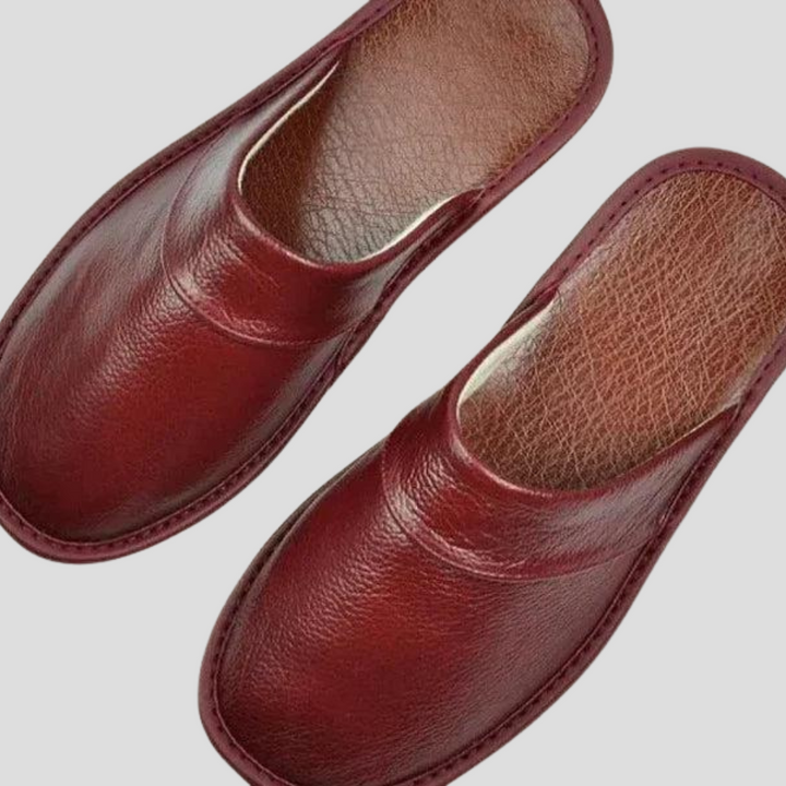 Chaussons en cuir pour hommes