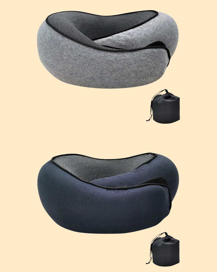 Oreillers de voyage ergonomiques en mousse à mémoire de forme