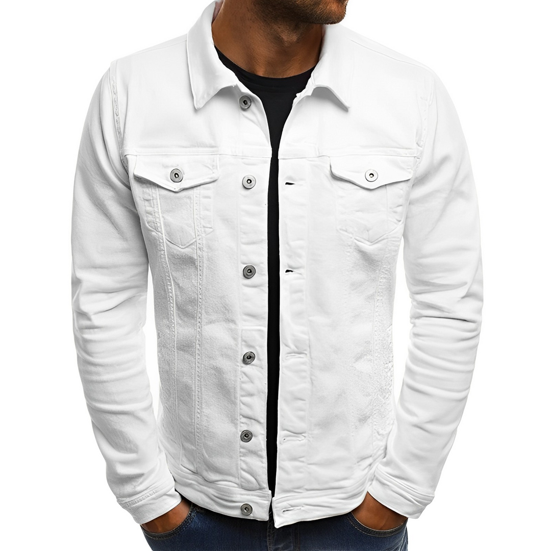 Veste d'été en jean pour homme