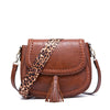 Remedios – Petit sac à bandoulière pour femme avec décoration à pompons