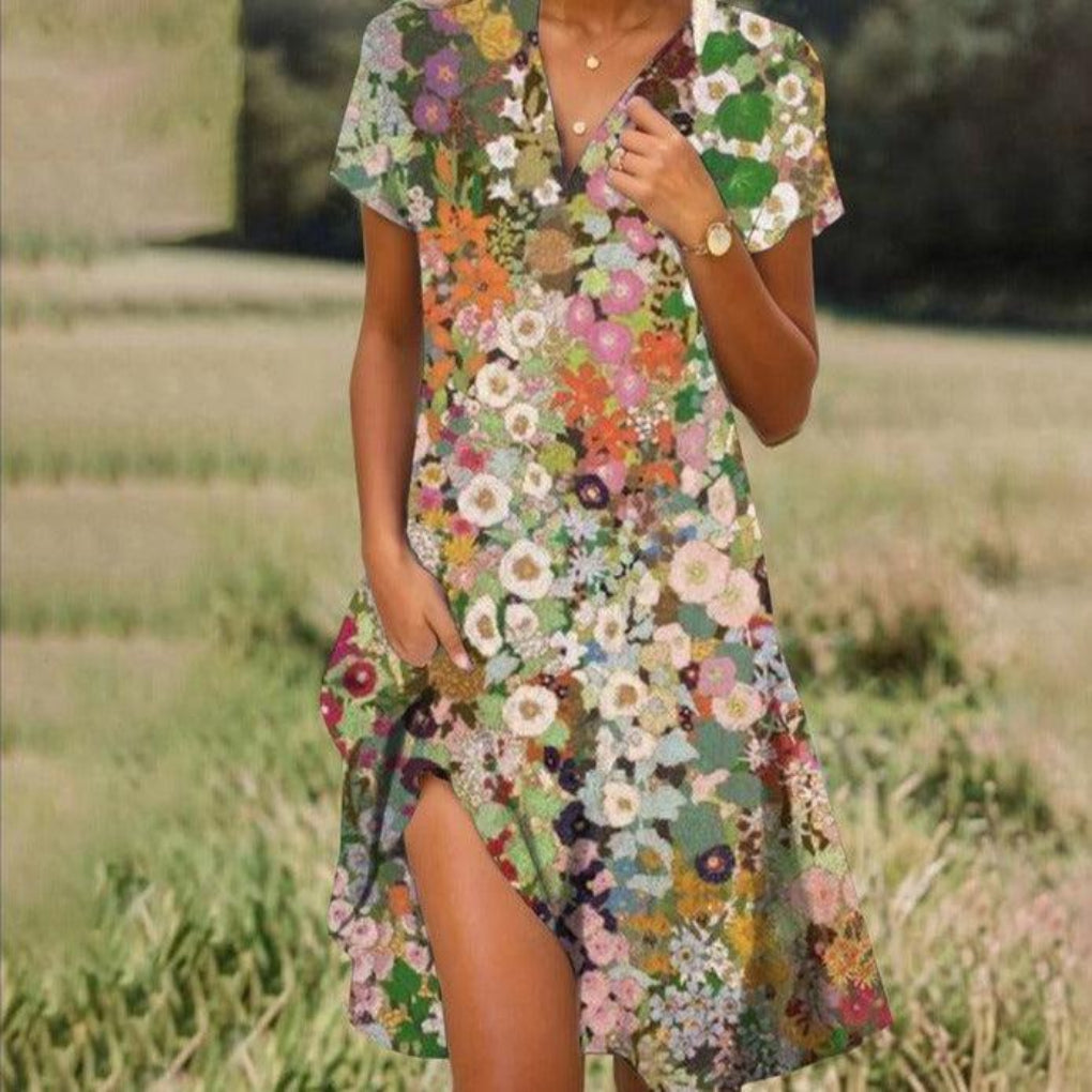Robe d'été élégante et confortable pour femme