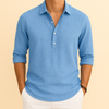 Chemise ample décontractée à manches longues pour homme