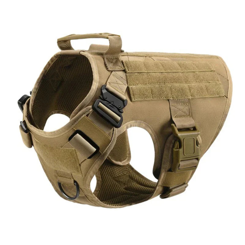 Harnais tactique anti-traction pour chien