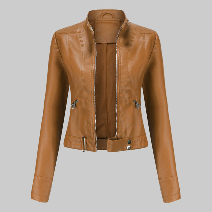 Veste en cuir pour femme