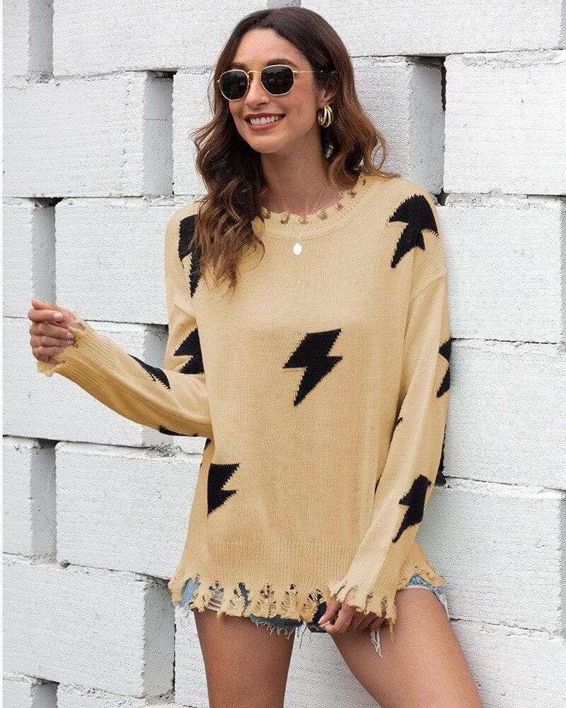 Julee - Pull tricoté stylé