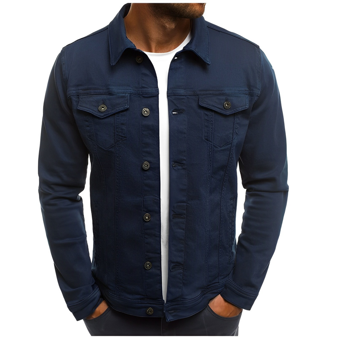 Veste d'été en jean pour homme