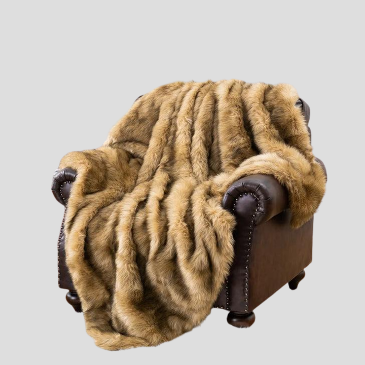 Couverture de luxe en fausse fourrure
