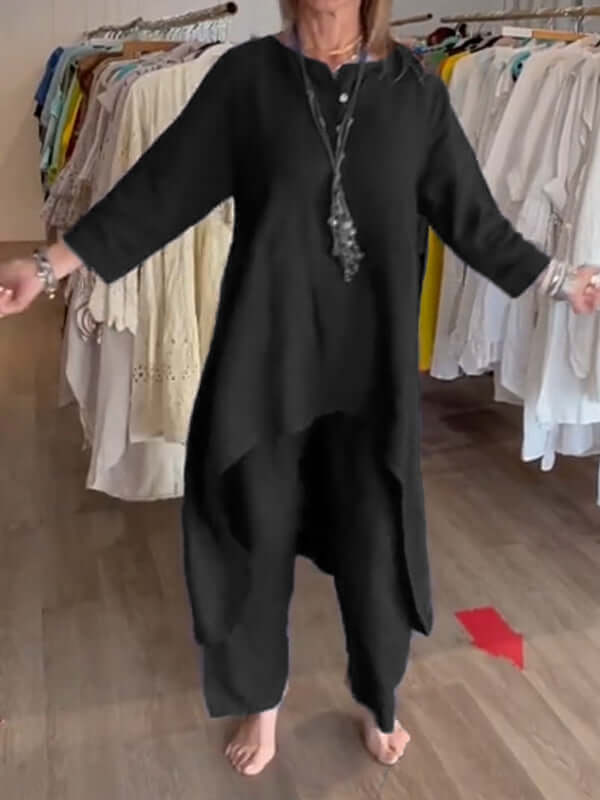 Costume en lin pour femme