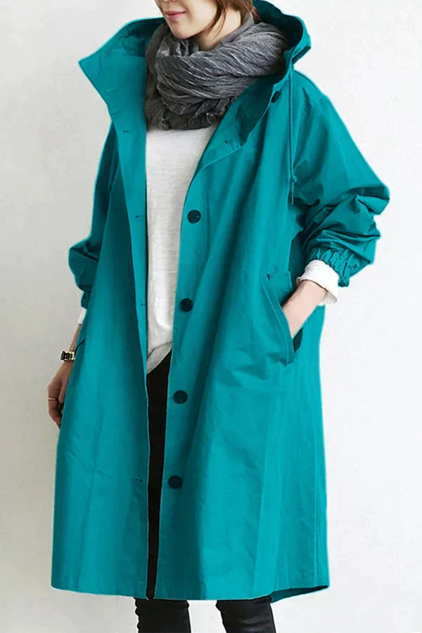 Trench-coat imperméable oversize pour femme : Élégance et protection pour la mi-saison