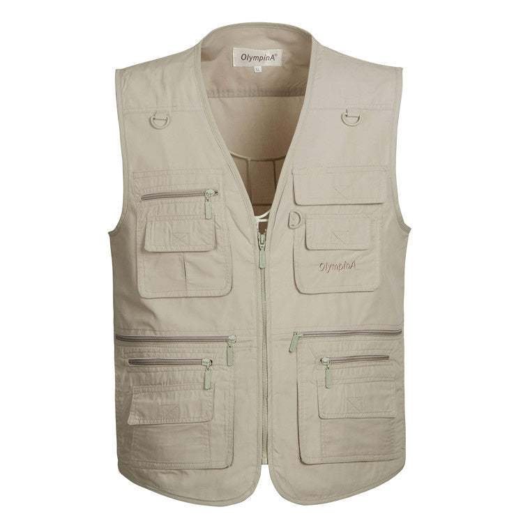 Gilet de randonnée multifonctionnel pour homme