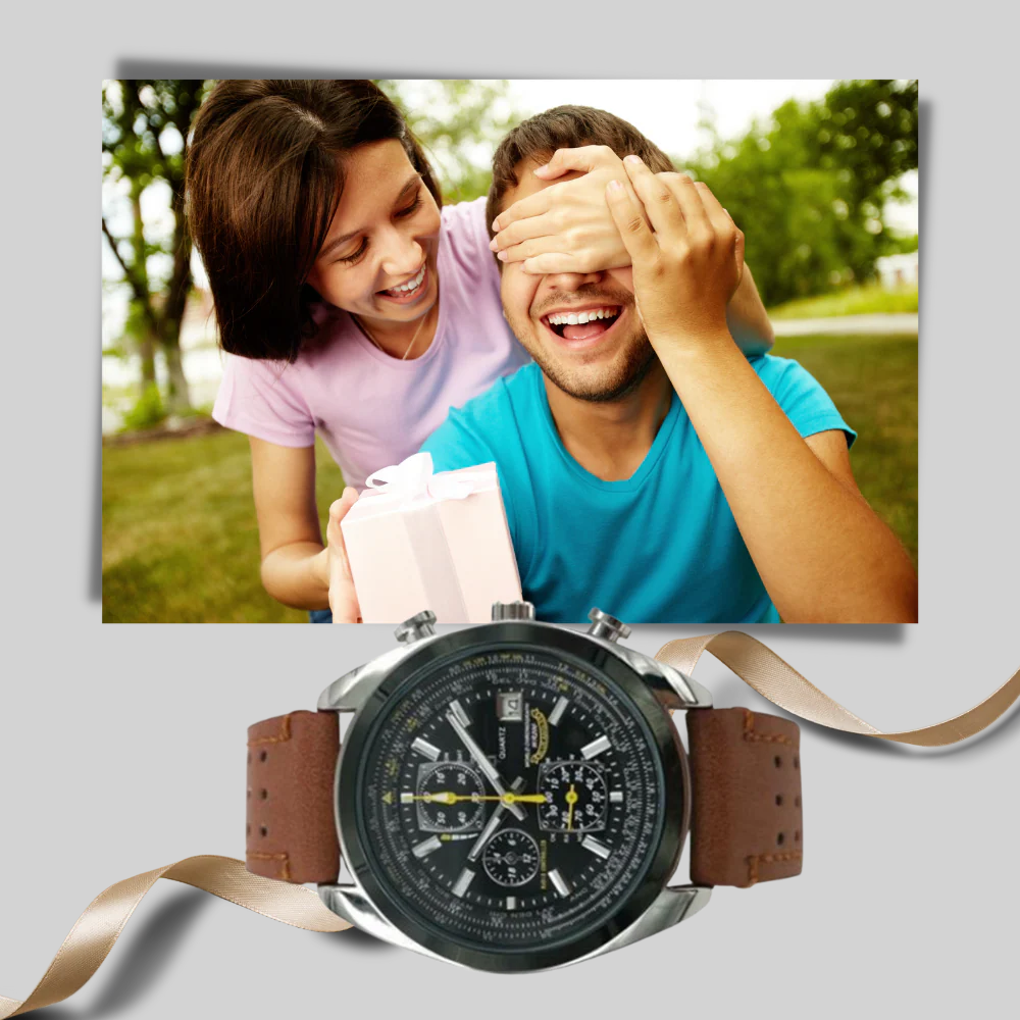 Montre à quartz pour homme – Style élégant et design résistant à l'eau
