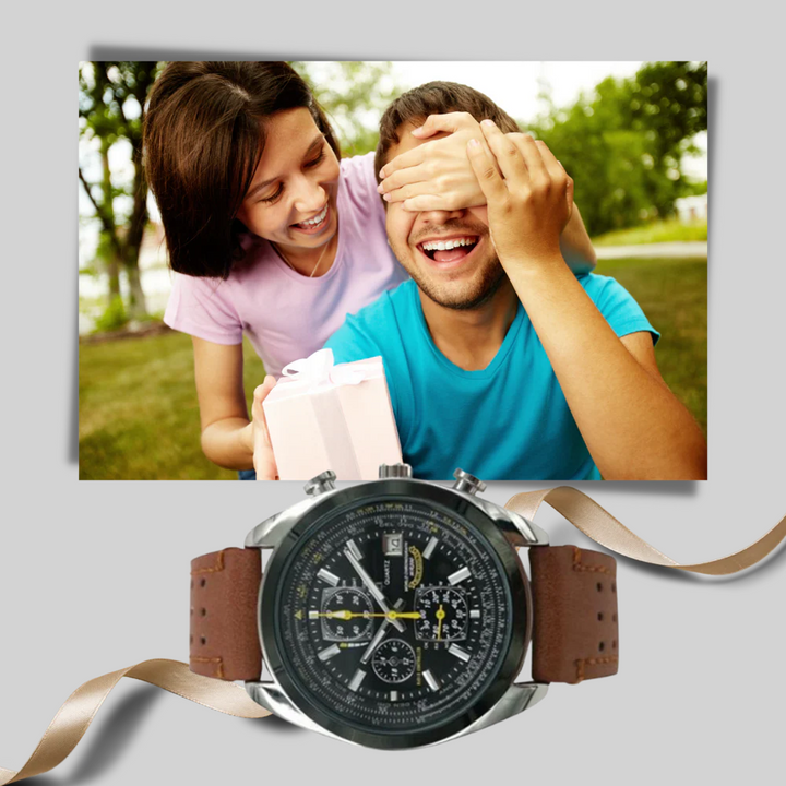 Montre à quartz pour homme – Style élégant et design résistant à l'eau