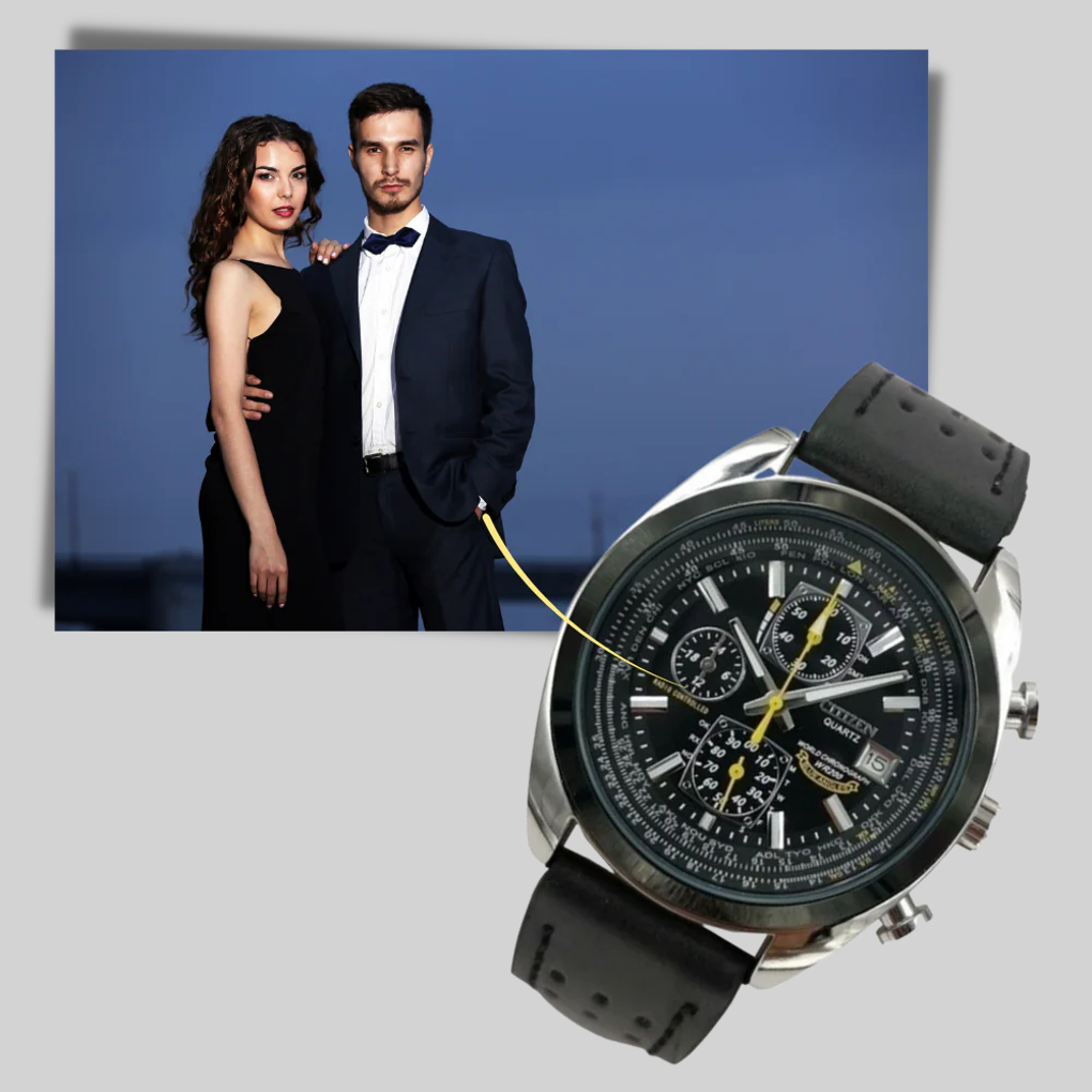 Montre à quartz pour homme – Style élégant et design résistant à l'eau