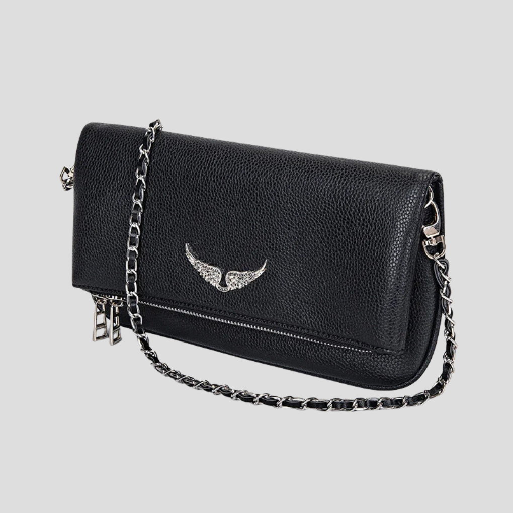 Sac en cuir élégant avec bandoulière en chaîne