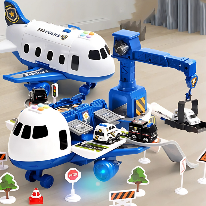 Avion de passagers déformable en jouet