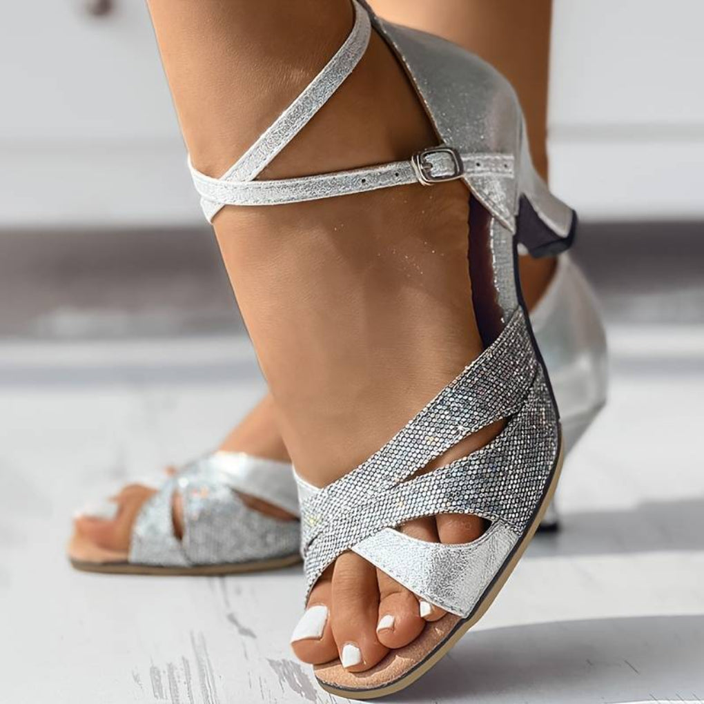 Talons élégants à paillettes pour femmes