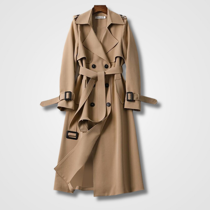 Karine - Manteau élégant à double rangée de boutons