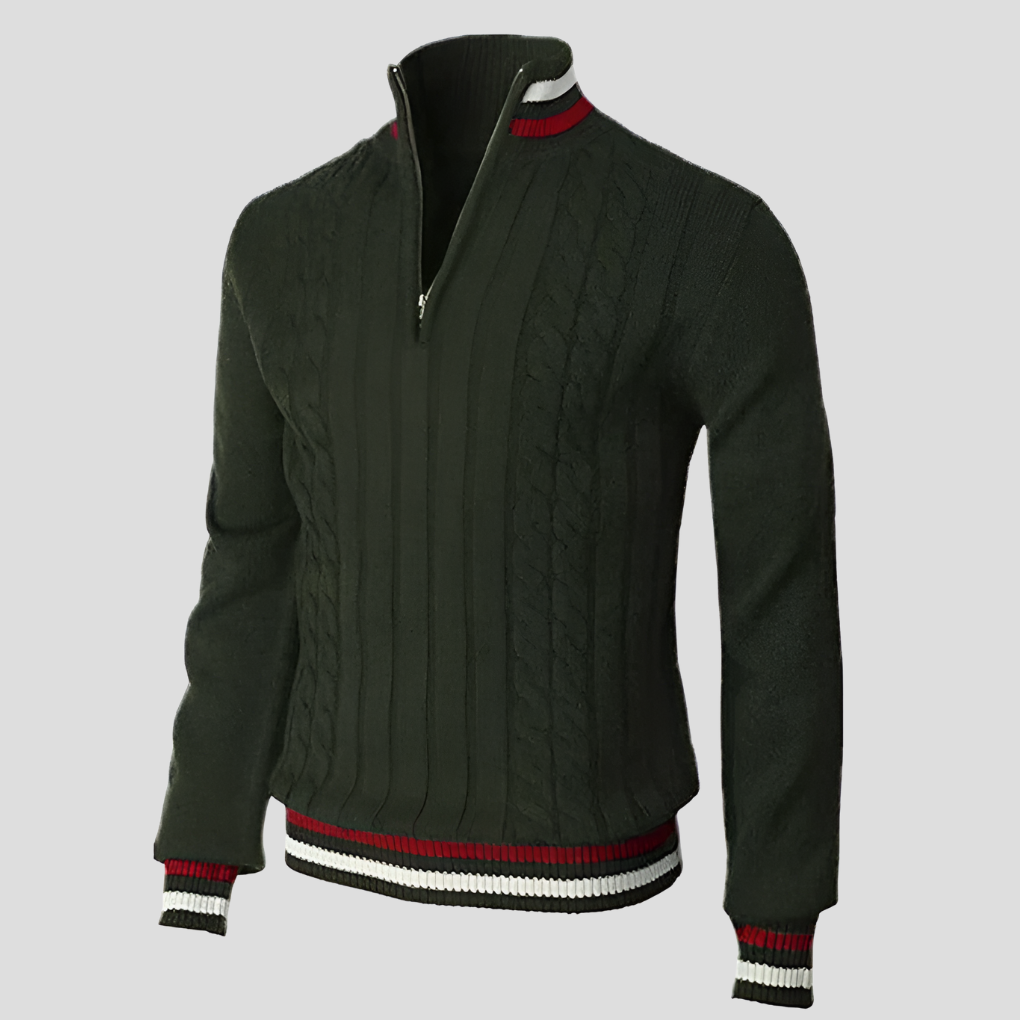 Pull zippé élégant pour homme