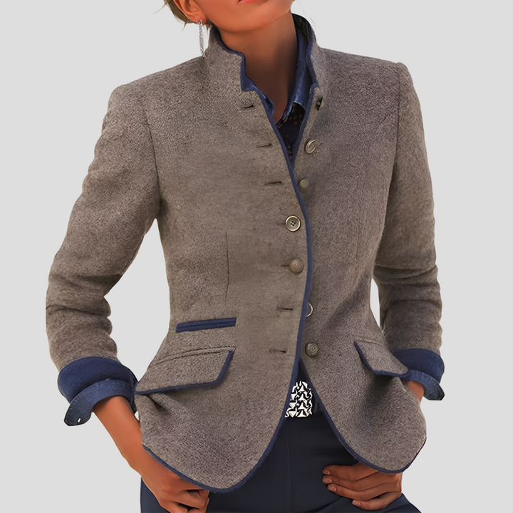Veste élégante pour femme de couleur unie