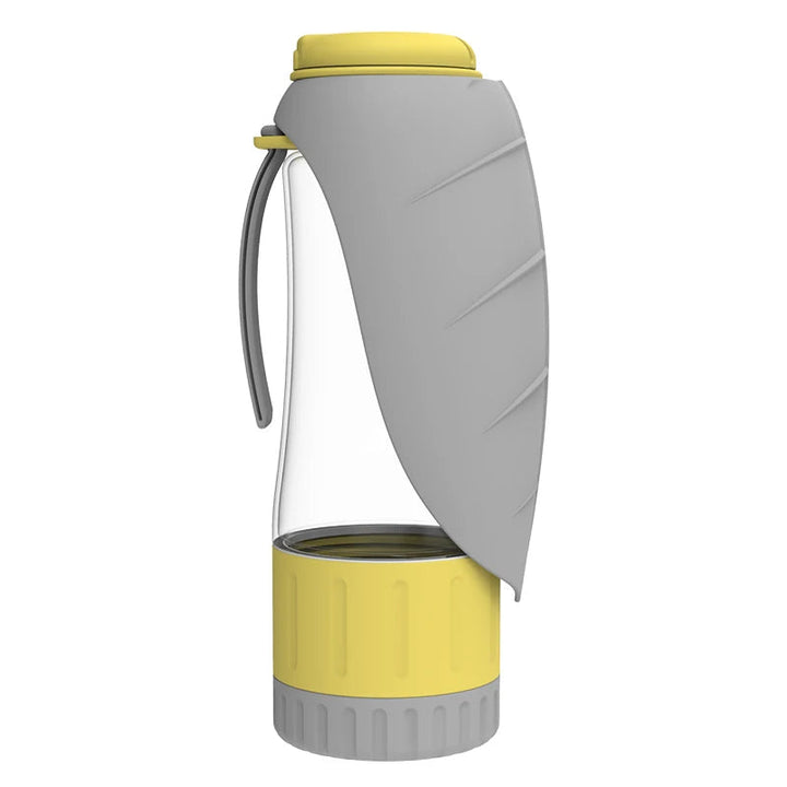 Bouteille d'eau et de nourriture portable pour chiens avec design 2 en 1