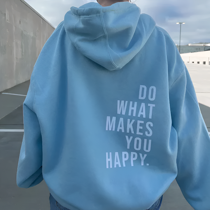 Sweat-shirt à capuche unisexe Happy