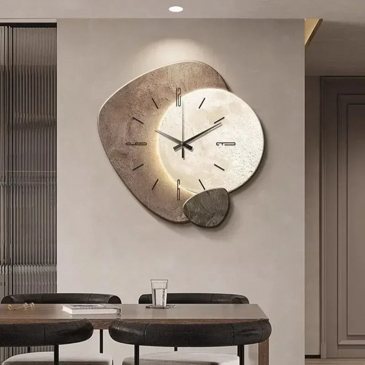 Horloge murale minimaliste moderne avec lumière