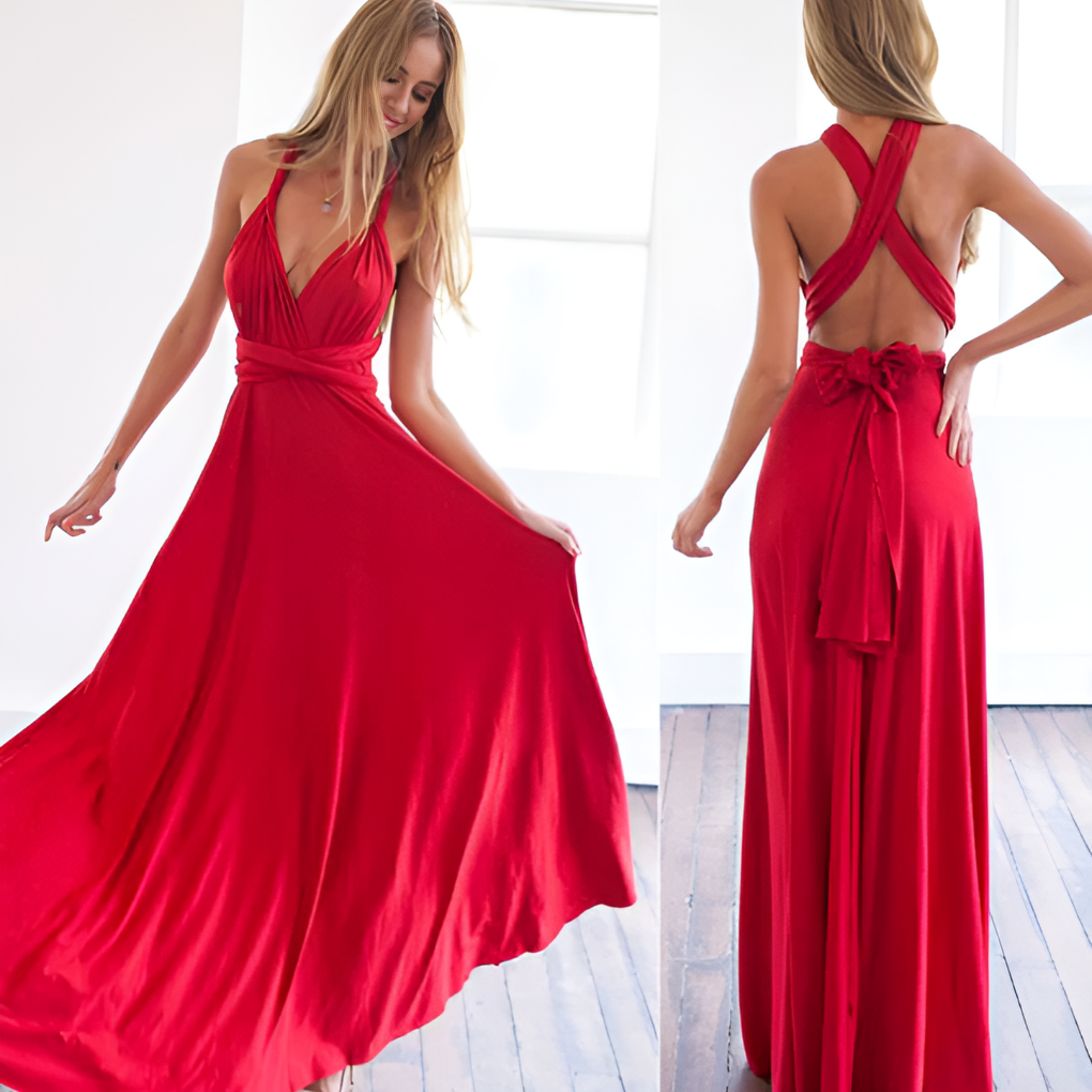 Robe portefeuille multi-positions A Lot pour femme