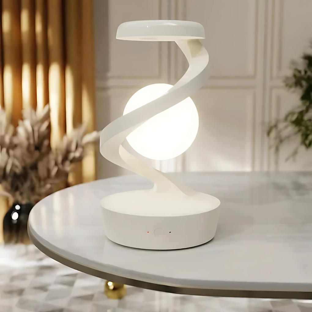 Lampe de bureau spirale moderne à lumière chaude