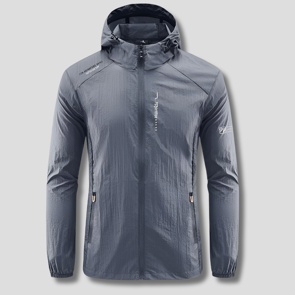 Veste d'été à capuche ultralégère pour homme, coupe-vent et anti-soleil