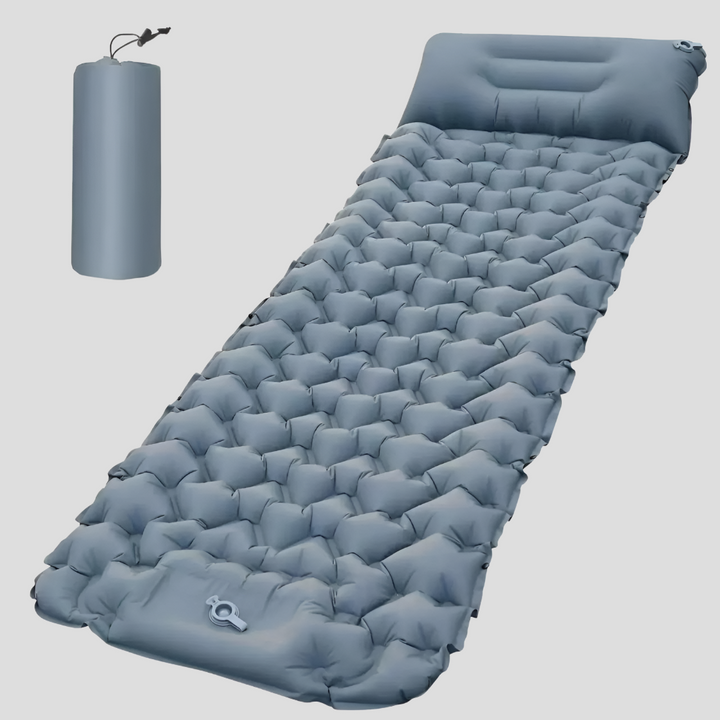 Matelas gonflable avec oreiller intégré