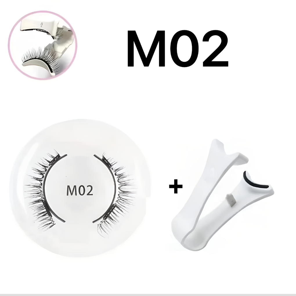 Ensemble de cils magnétiques et de pinces à épiler réutilisables