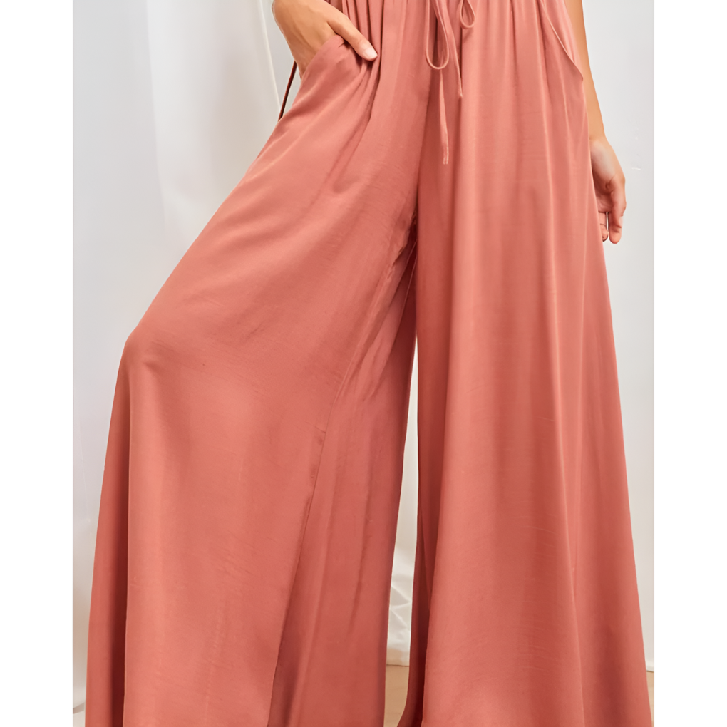 Jupe-pantalon d'été décontractée à taille élastique