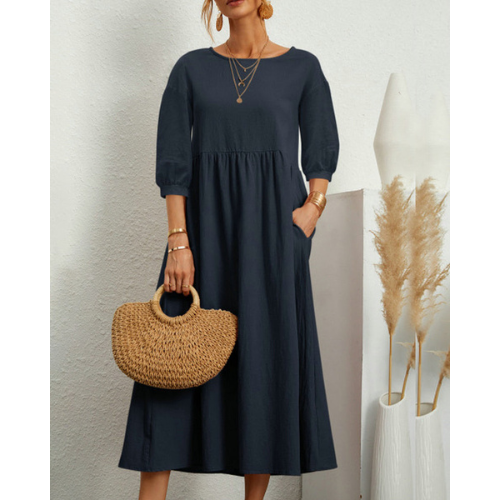 Camila – Robe d'Été Élégante à Smocks pour Femme