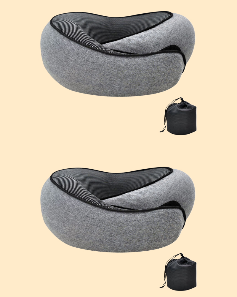Oreillers de voyage ergonomiques en mousse à mémoire de forme