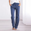 Pantalon aéré en coton et lin pour femme