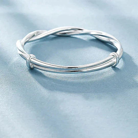 Bracelet Argent Torsadé
