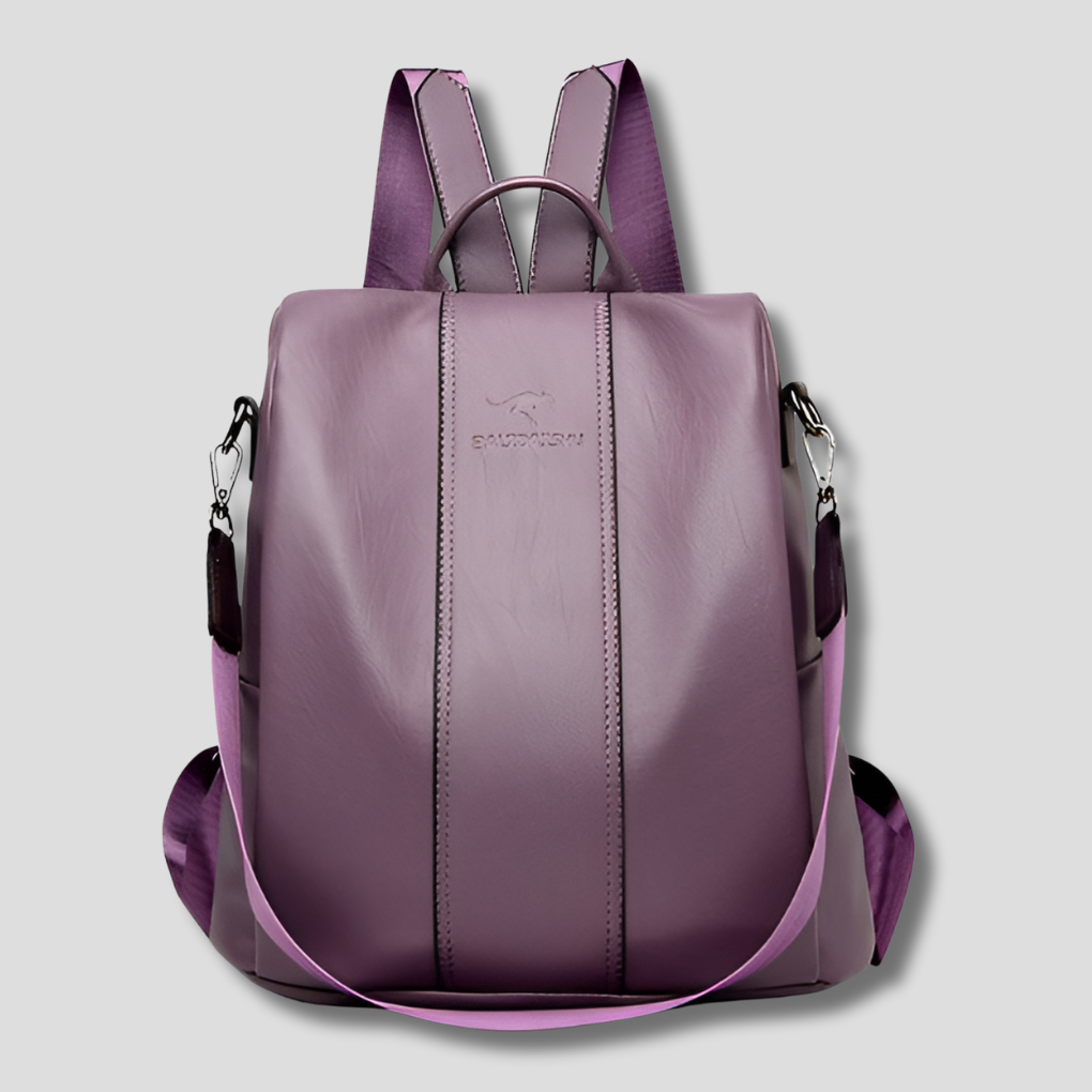 Sac à dos en cuir antivol pour femmes élégantes