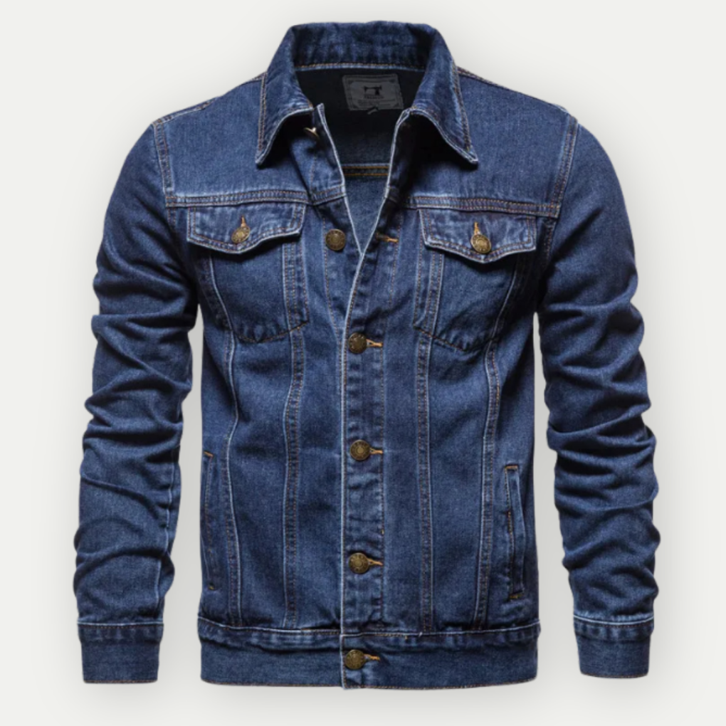 Veste camionneur en jean pour homme