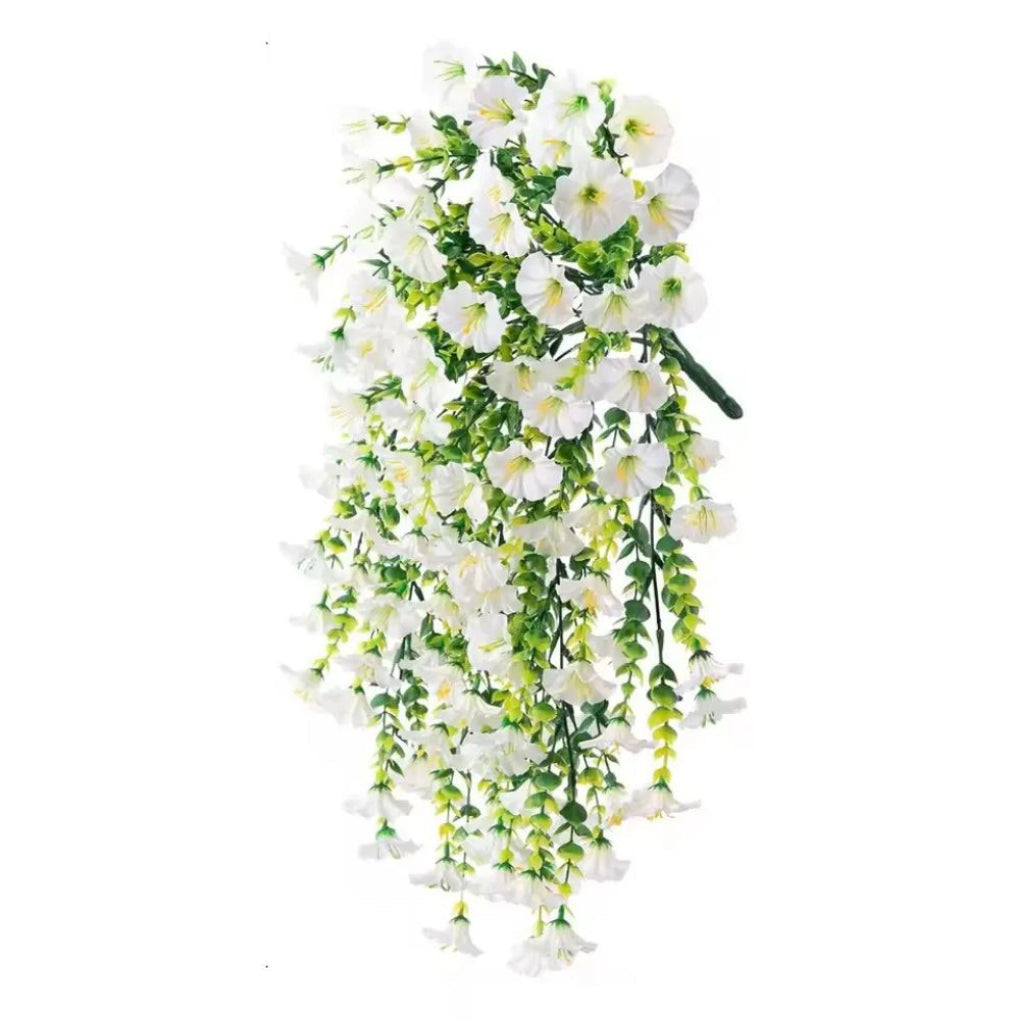 Décoration suspendue de fleur de gloire du matin artificielle résistante aux UV
