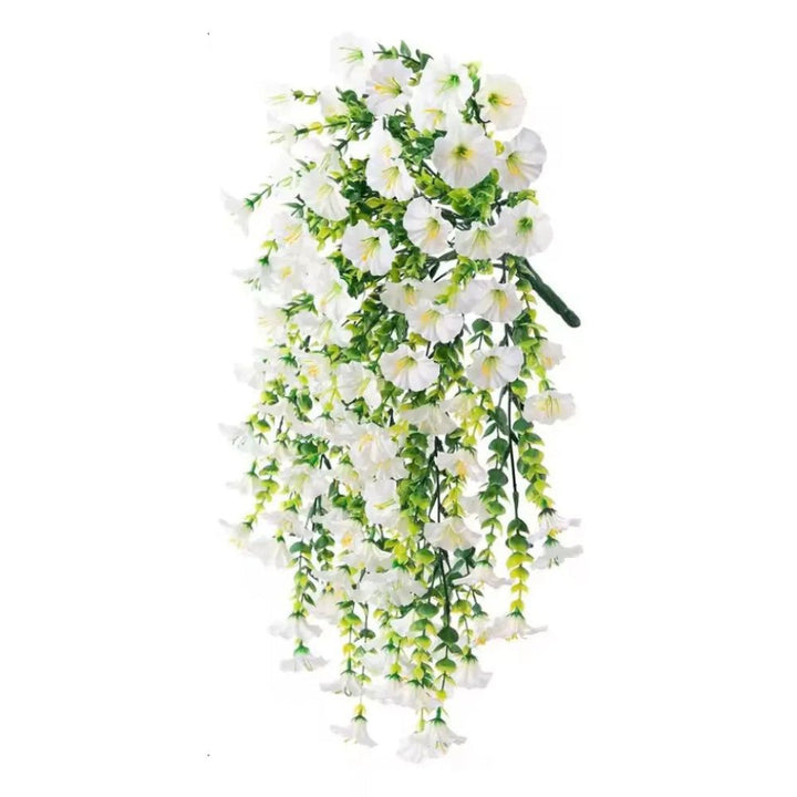 Décoration suspendue de fleur de gloire du matin artificielle résistante aux UV