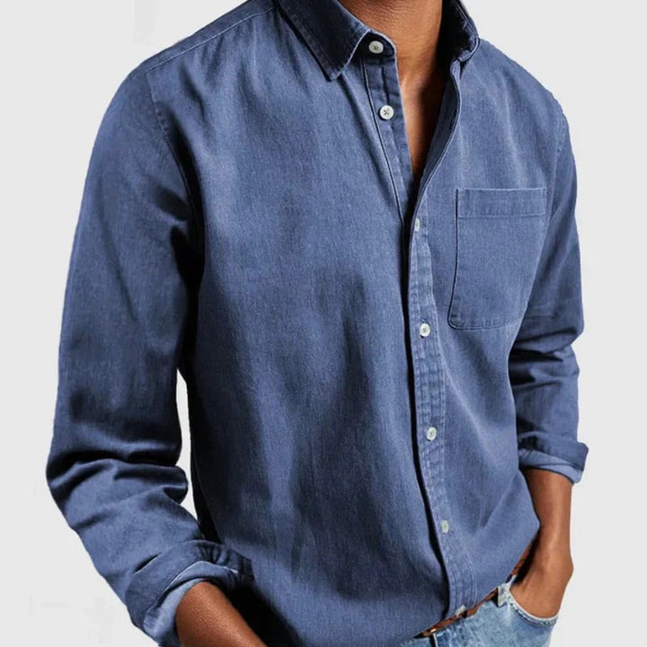 Chemise en denim pour hommes