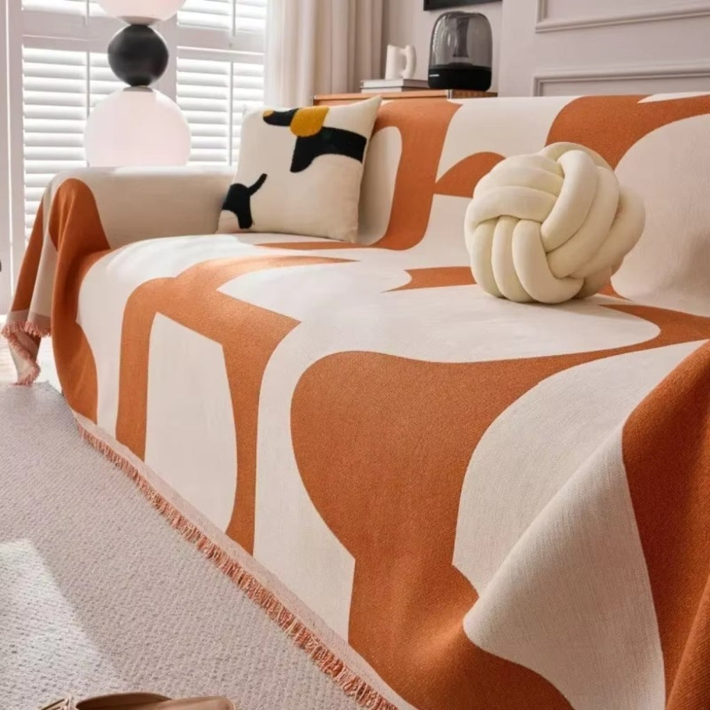 Housse de canapé géométrique moderne