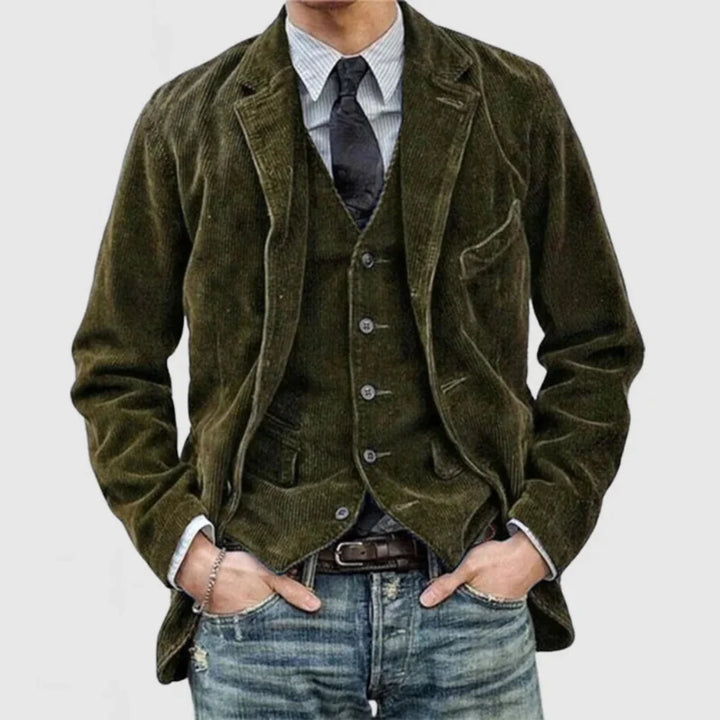 Ensemble blazer et gilet vintage élégant