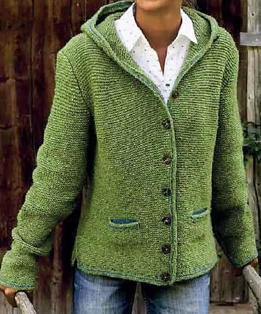 Mara - Cardigan chaud avec bouton pour femme