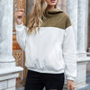 Flo - Sweat à capuche bicolore à la mode