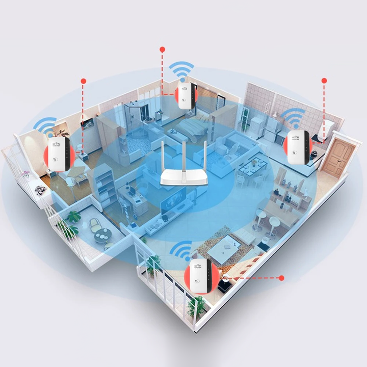 Amplificateur WiFi Sans Fil : Couverture Optimale et Connexion Fiable