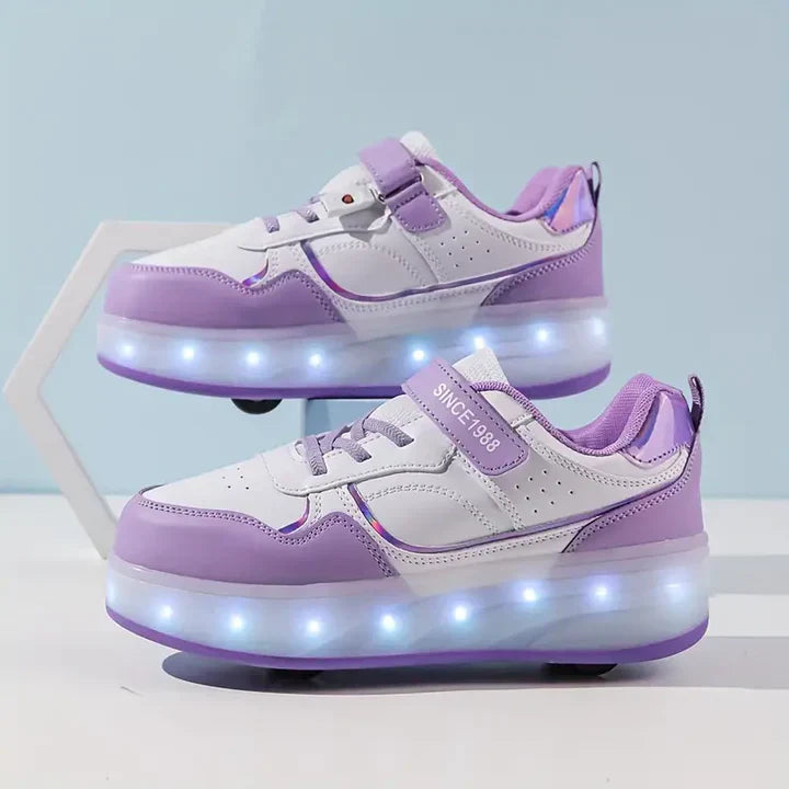 Chaussures à roulettes lumineuses pour enfants