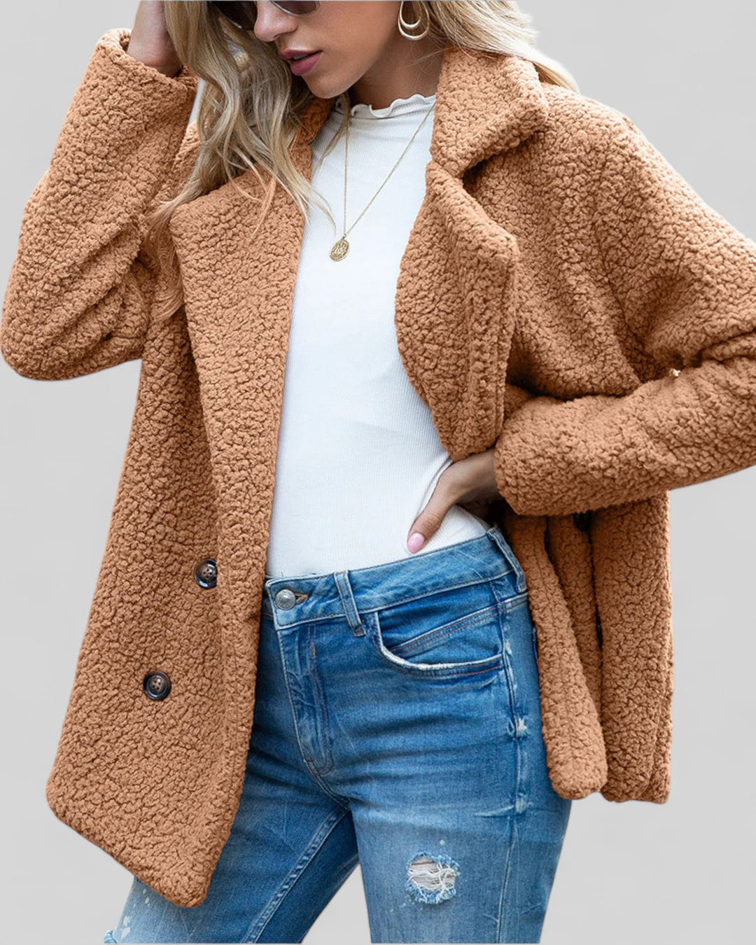 Geneviève – Manteau doux élégant pour femme