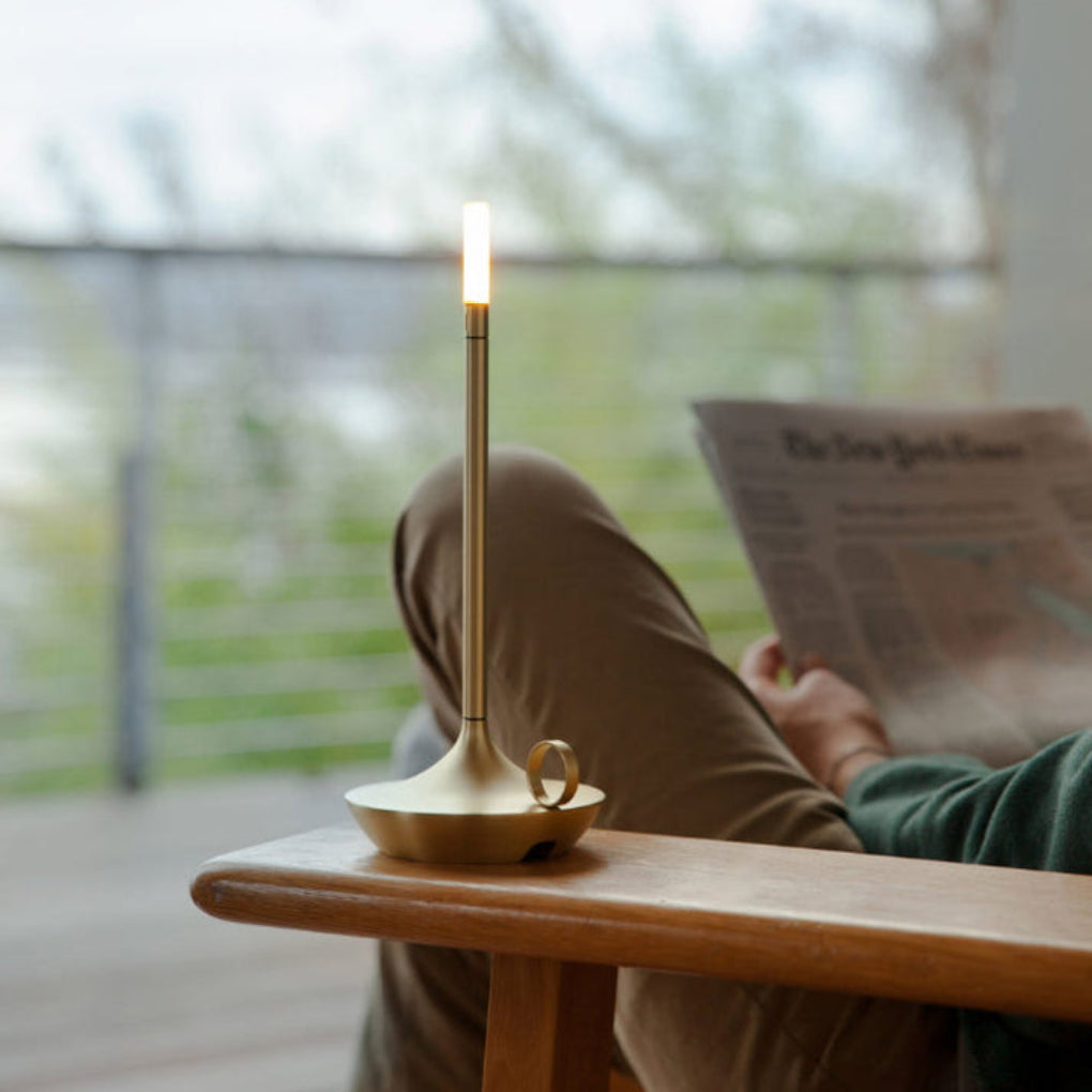 Lampe de table bougie rechargeable